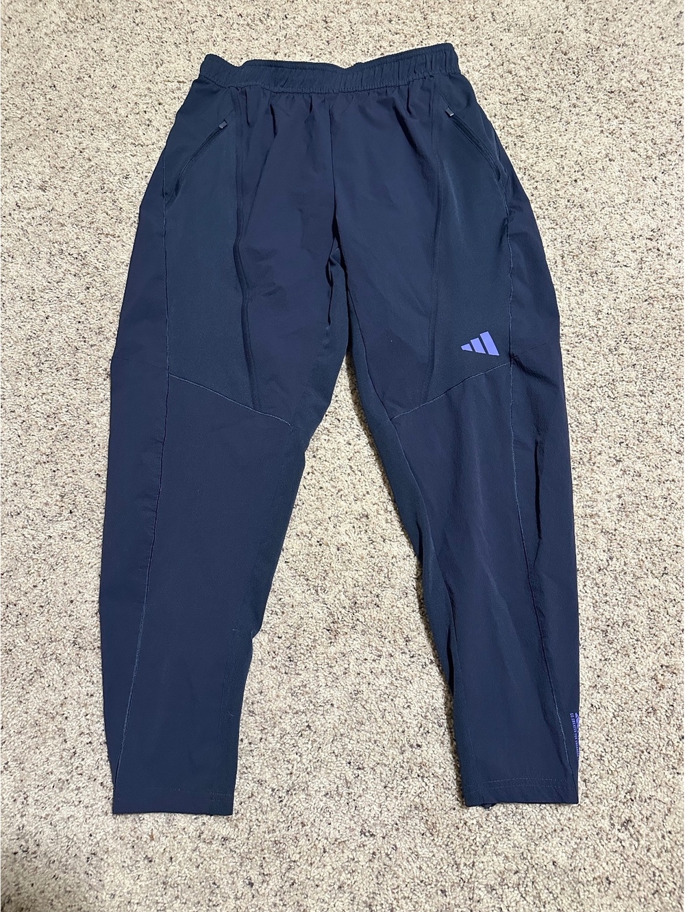 Adidas Pro-Series Loose Fit Training Pants in Navy, Size M